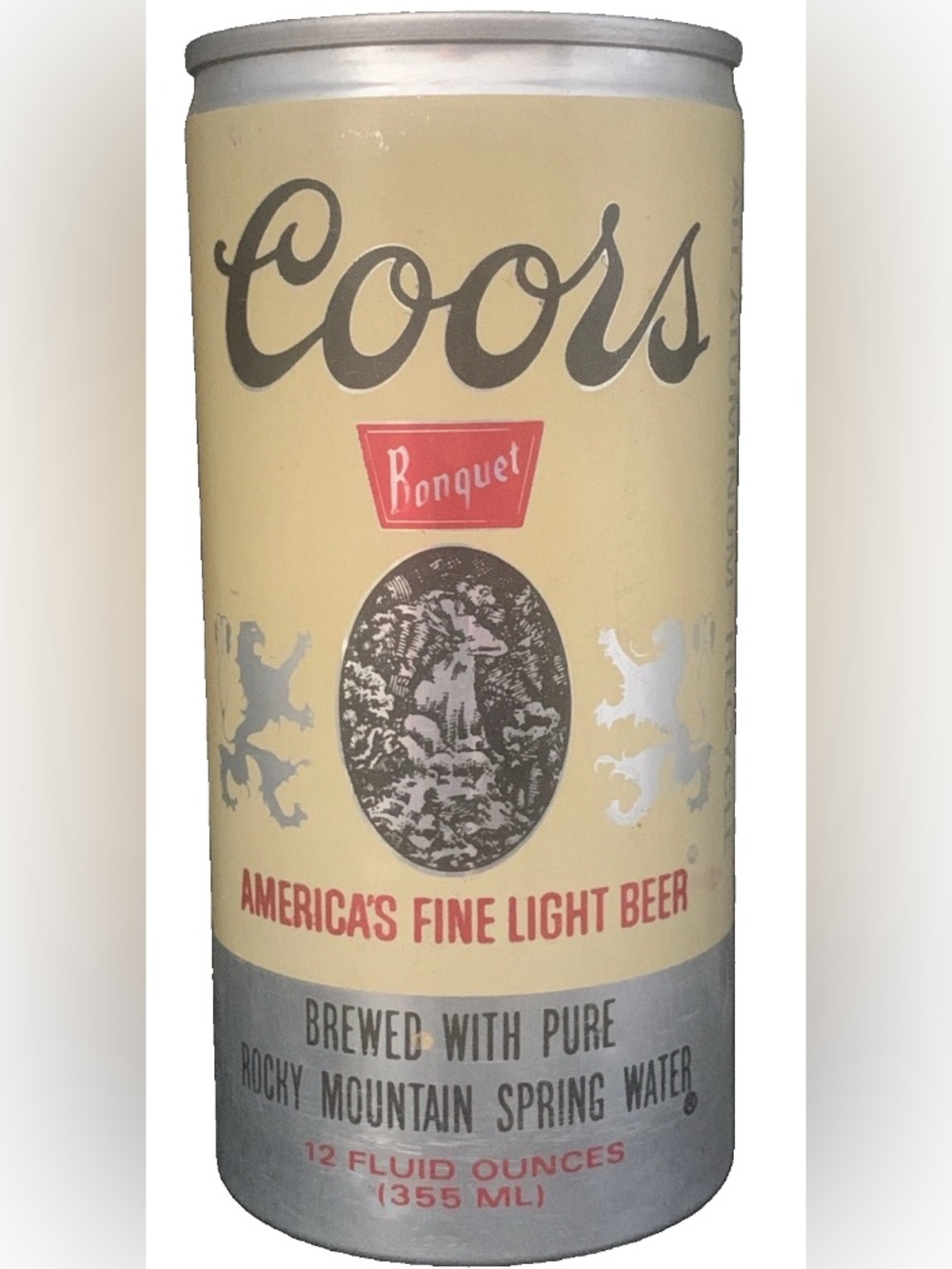 Vintage Beer Can Coors Banquet America's Fine Light Beer Pull Tab Empty